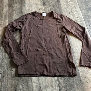 Brown long sleeve shirt size 12